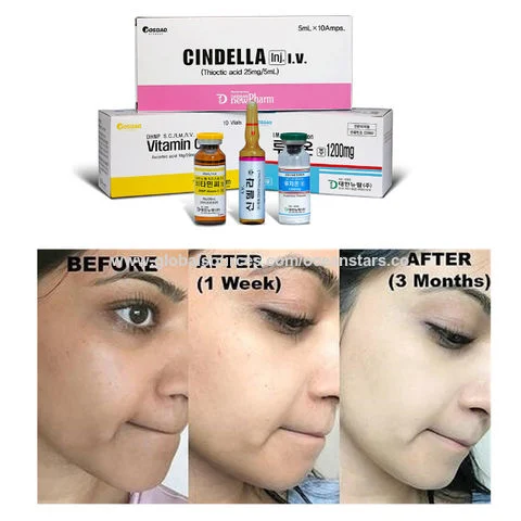 Cindella Luthione1200mg inyecciones de glutatión Juego completo de Cindella de Corea del Sur Blanco nieve Glutax Glutathione Melsmon Laennec Curenex SCM Rejuvenex Forte Pdrn