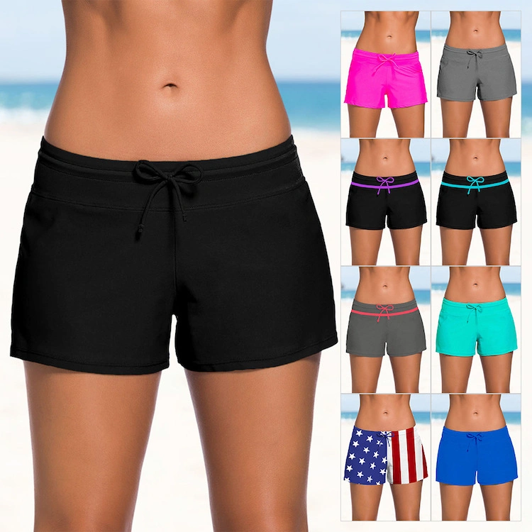 Morecredit Best Selling Swimsuit Tankini Bottom Swim Board Shorts for Women, Ladies and Girls, OEM Brand 8 Colors Beach Wear Swimming Underwear Short Pants