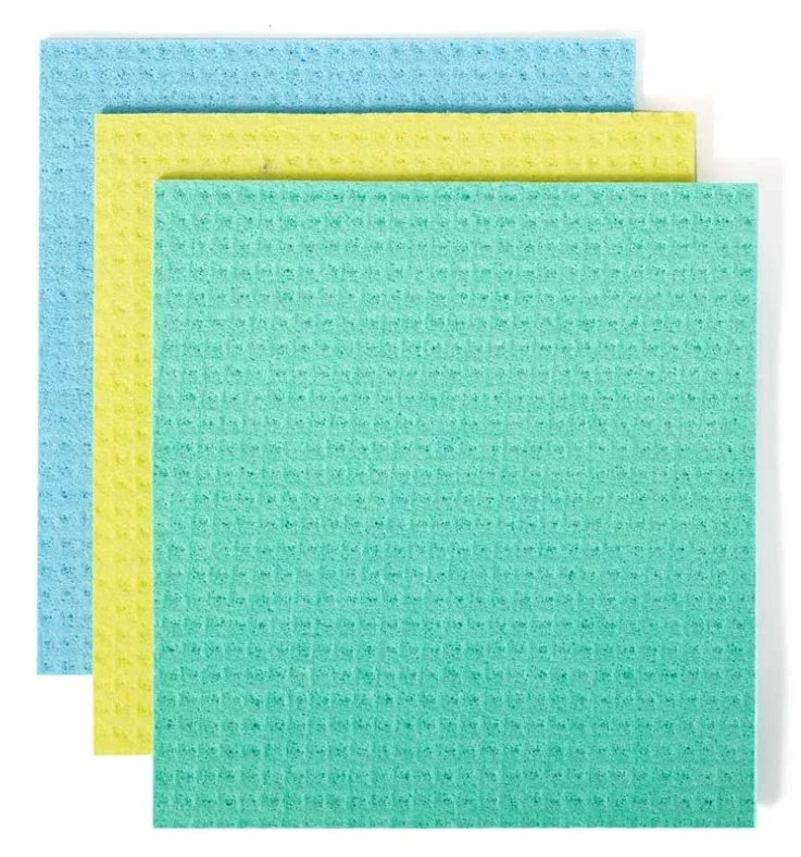 Multi Colors Full Circle Reusable Cellulose Sponge Cloths