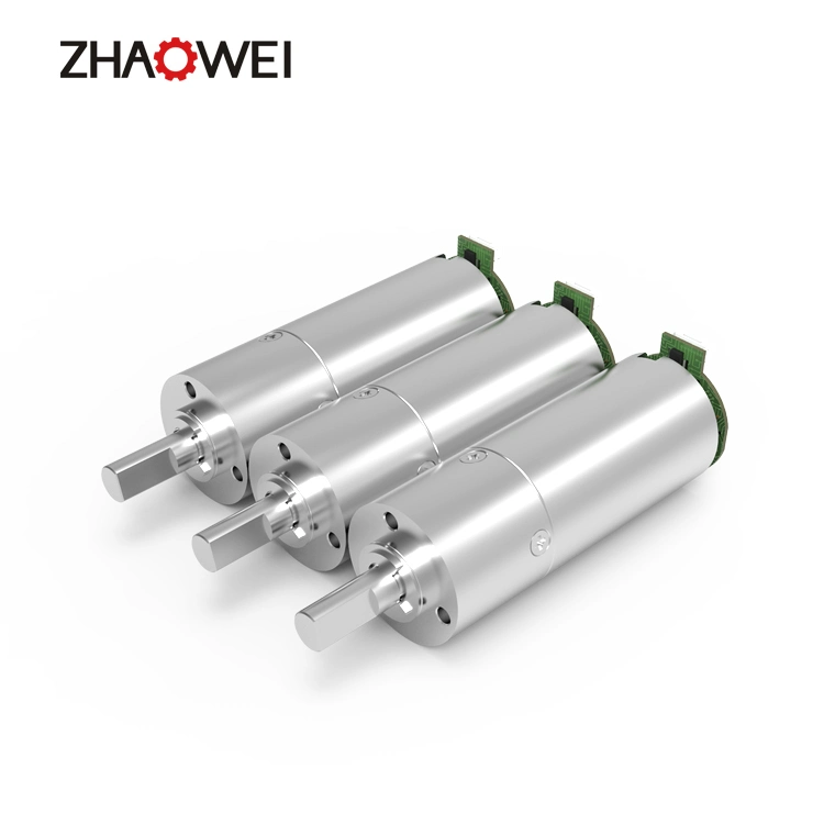 MD022022-384 Zhaowei 22mm 12V 6V 3V 15kg. Cm 20rpm bajas rpm Cepillo de alto par motor de engranajes de metal de CC