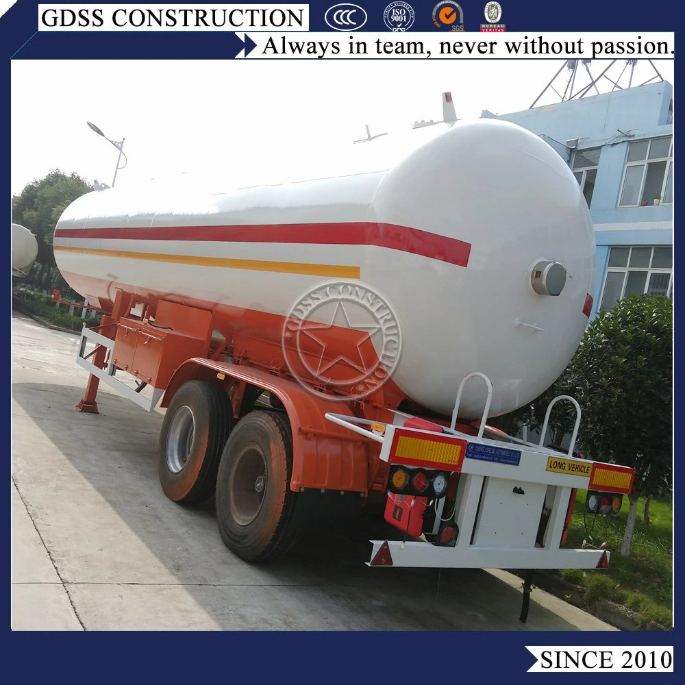 50000L 25 Tons 25t LPG Gas Storage Tanker ASME Propane Gas Tanker Semi Trailer 50000 Liters Pressure Vessel 50m3 LPG Storage Tank