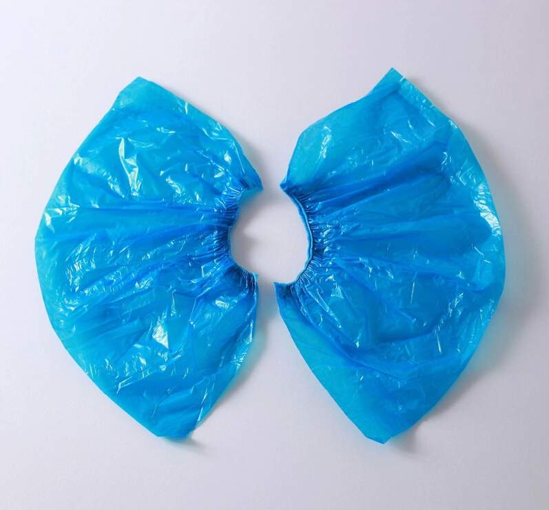 Disposable Medical Blue Care Cleanroom Protection Shoe Cover Waterproof Plastic Boot Covers