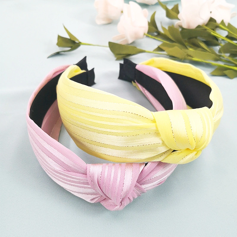 Tissu satin mode Bow coiffure bandes de cheveux