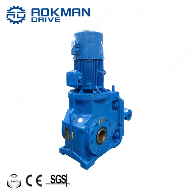 Shaft Output Gear Box Industrial Helical Bevel Speed Reducer for Mix Equipment