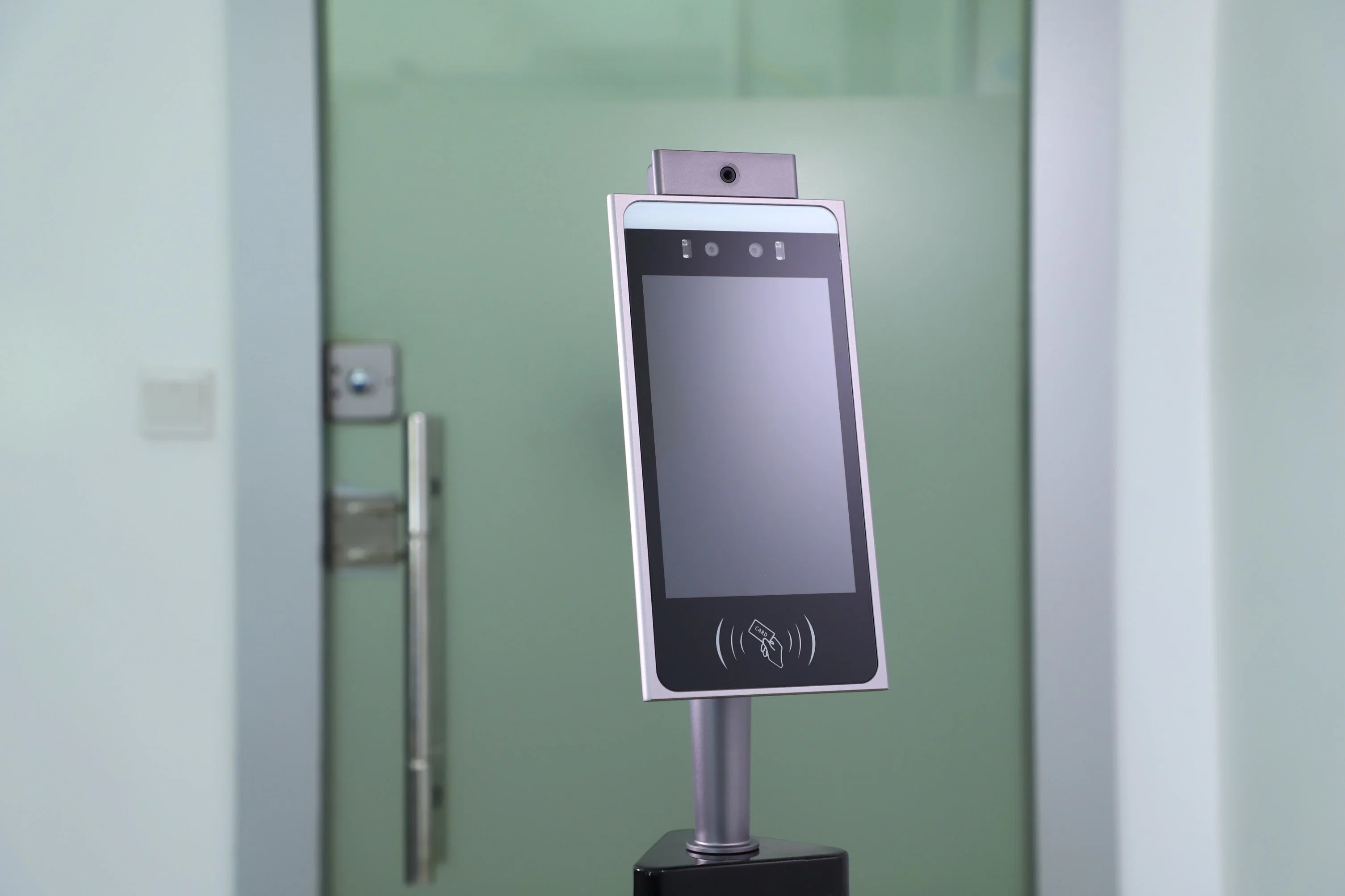 Facial Recognition 8 Inch Infrared Scanner with Body Temperature Detection for Access Control System