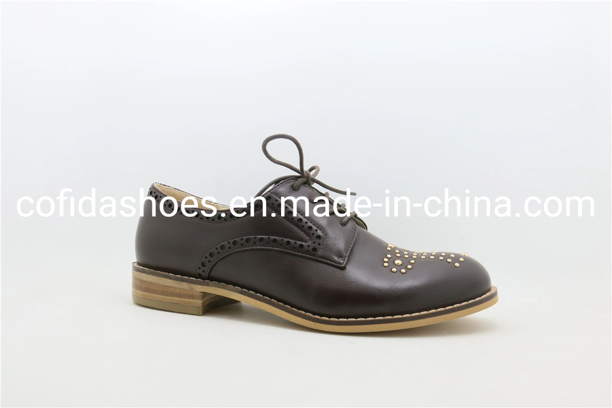 New Comfort Low Heel Leisure Women Derby Shoes