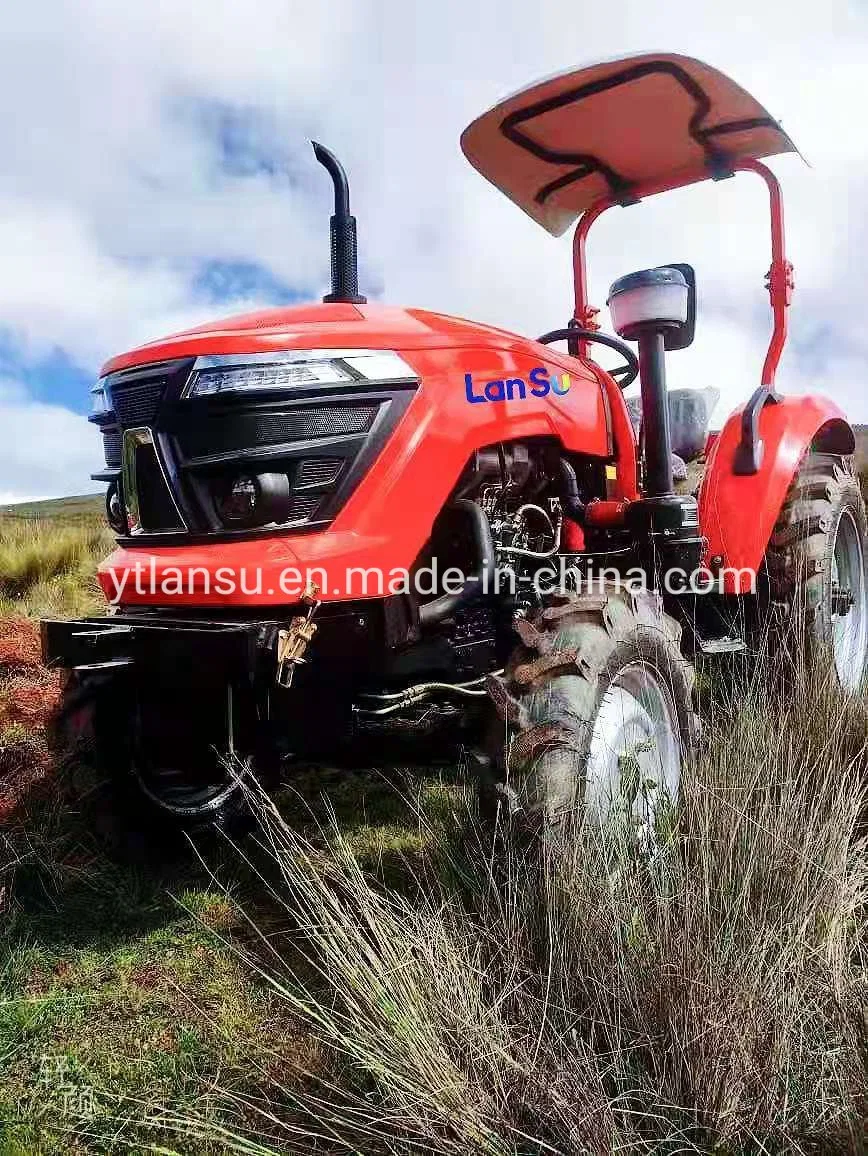 Flexible Tractor with Safety Frame and Sun Shade 40 Horse Power Black and Red Color