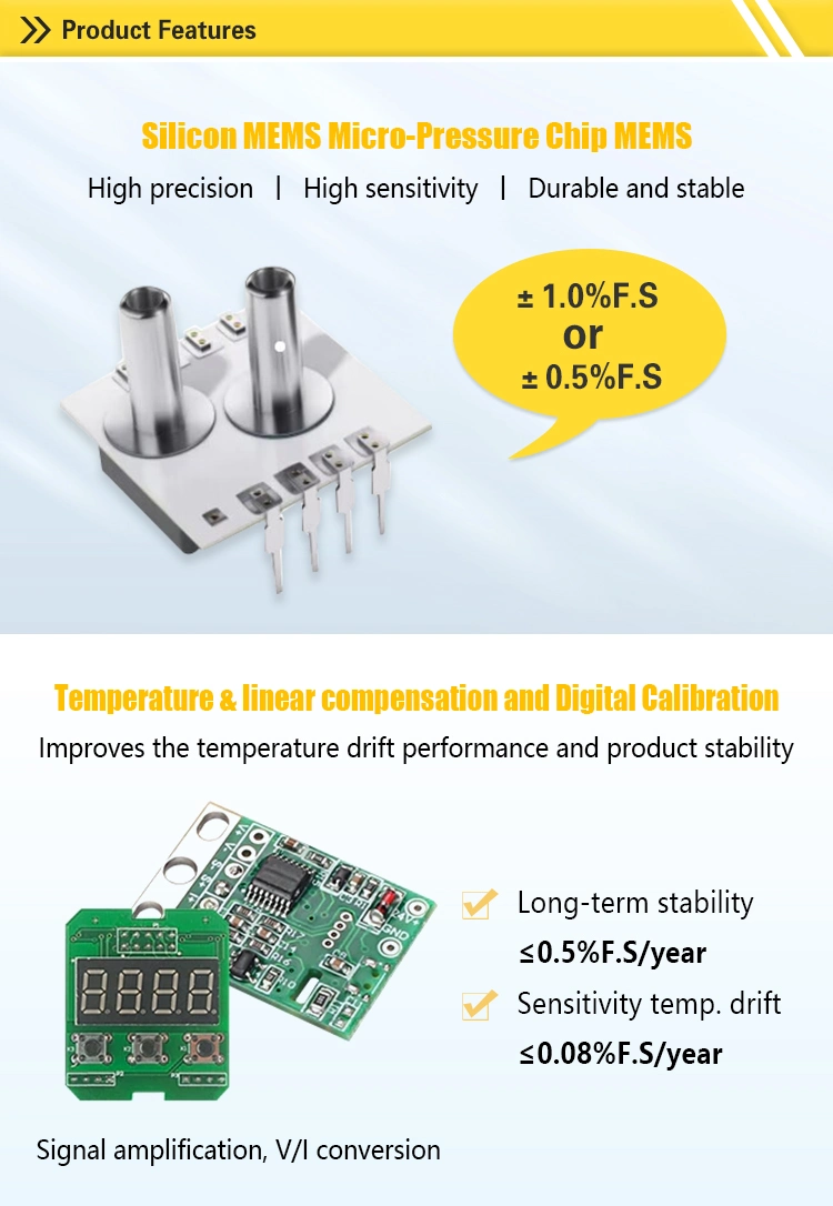 Система HVAC 4-20 Ма Macsensor миниатюрный микро датчик дифференциального давления передатчика