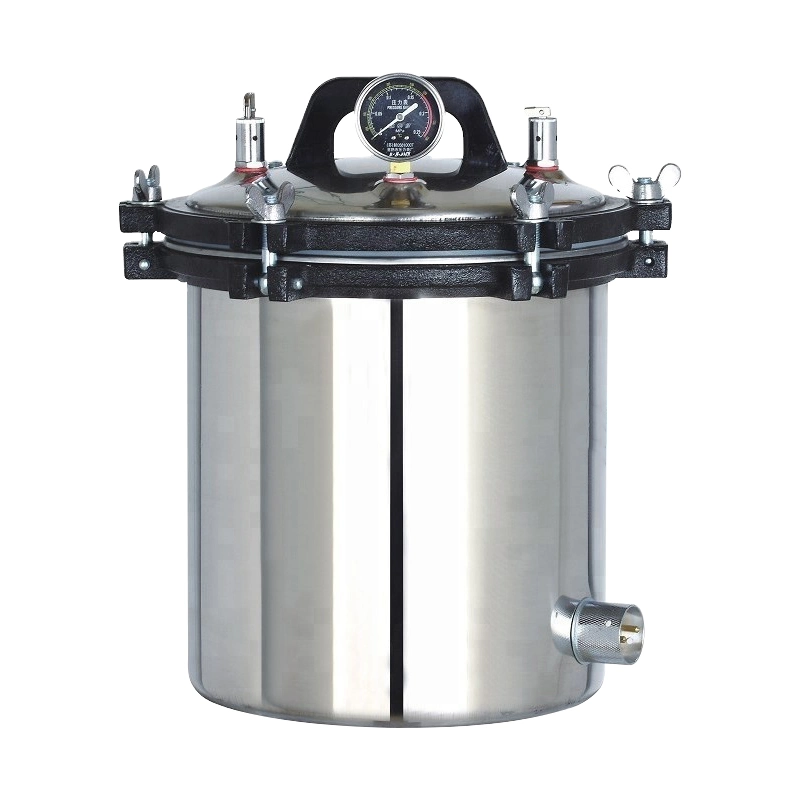 Autoclave à vapeur portable, classe N, à vide vertical à impulsion, 18L, 24 L. Stérilisateur