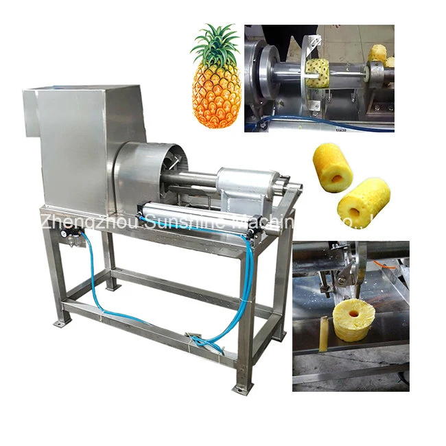 Industrial De-Corer de acero inoxidable dispensador automático de la piña