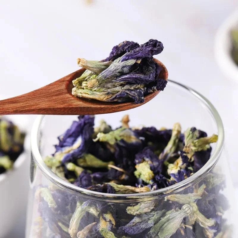 Herbal Medicine Die Dou Hua Natural Dried Blue Butterfly Pea Flower Tea