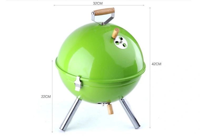 Apple Shaped Portable Home Travel Camping High Dome Grill BBQ