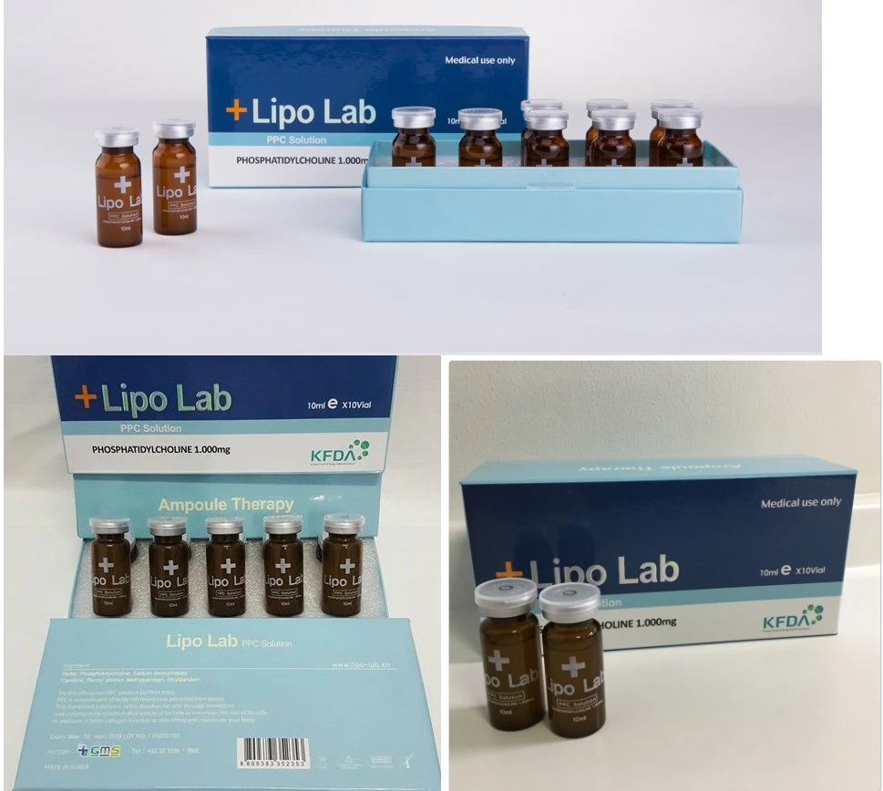 Corée Lipo Lab PPC Solution injectable de la lipolyse Lipolab lipolytique Solution minceur Fat la dissolution d'injection pour la perte de poids