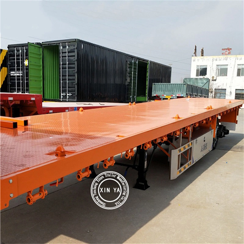 Brand 4 Axle 45FT Flatbed Semi Trailer Container Trailer