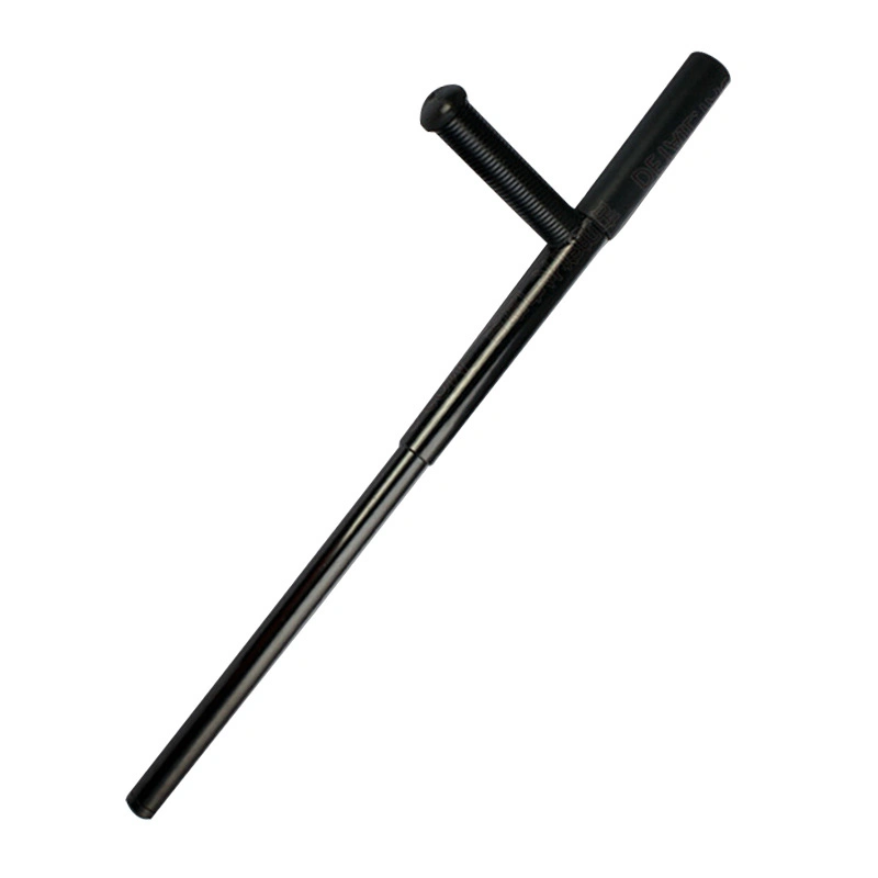 Anti Riot Self Defense Police Telescopic Extendable T Shape Steel Baton