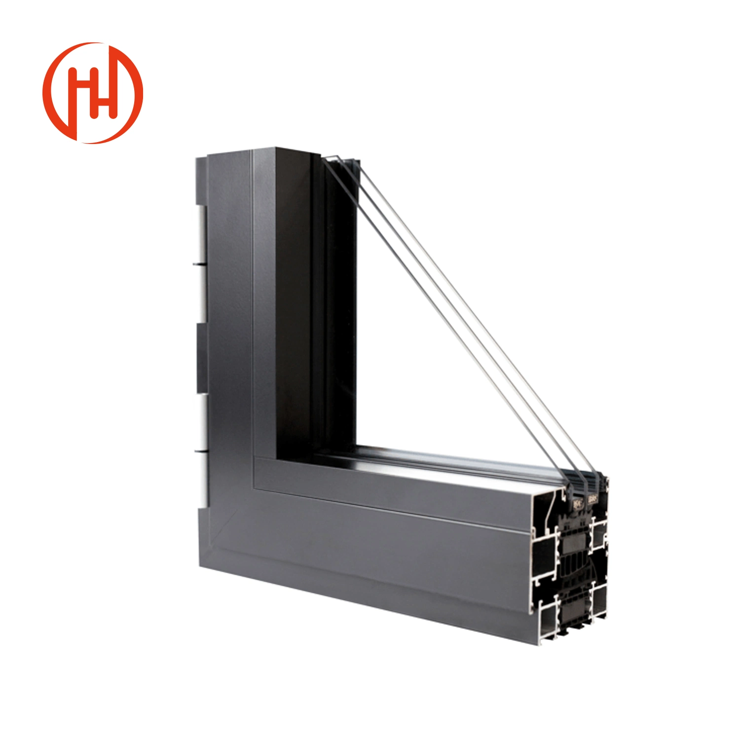 Aluminium Profile Double/Single Glazed Sliding Window with Vent