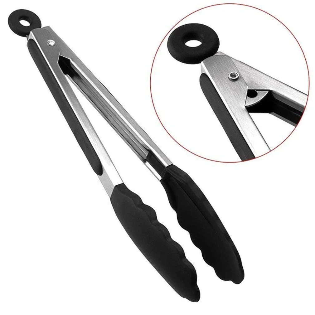 Food Grade Silicone Food Tong Kitchen Tongs Utensil Cooking Tong Clip BBQ Tools