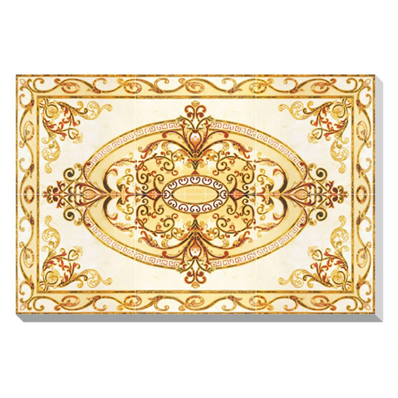 1800*1200mm Living Room Golden Decorative Carpet Tile for Floor