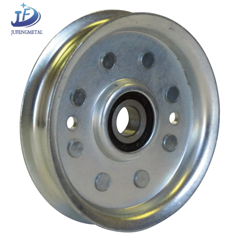 Customized Carbon Steel/Aluminum Alloy Stamping Transmission Parts Belt Pulley