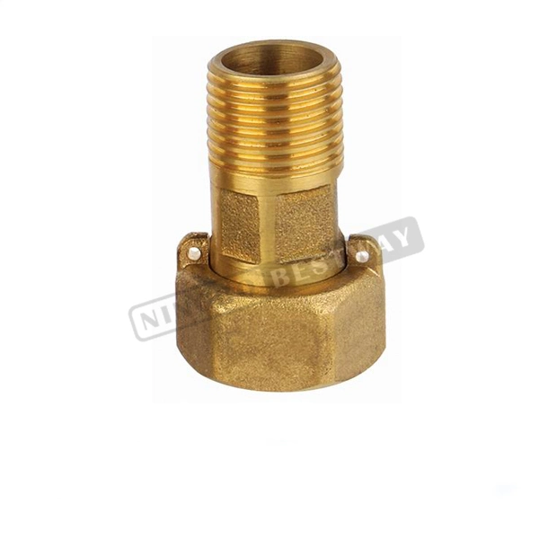 الرصاص المصدّق Free Eco C46500 Brass Water Meter Tailpills Water توصيل جهاز القياس