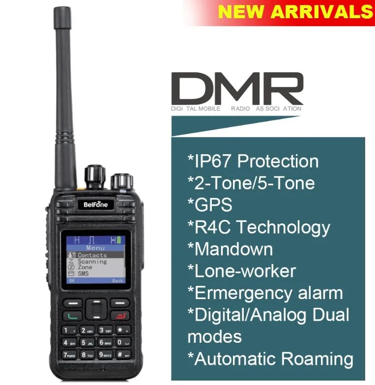 Radio professionnelle portable de haute qualité Belfone DMR (BF-TD511) - complète Fonction