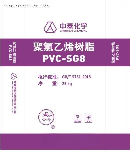 White Zhongtai Chemical for film SG3 SG5 SG8 résine PVC