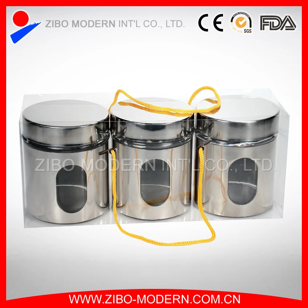 Glass Canning Jars for Canning Wholesale/Supplier with Stainless Steel Design