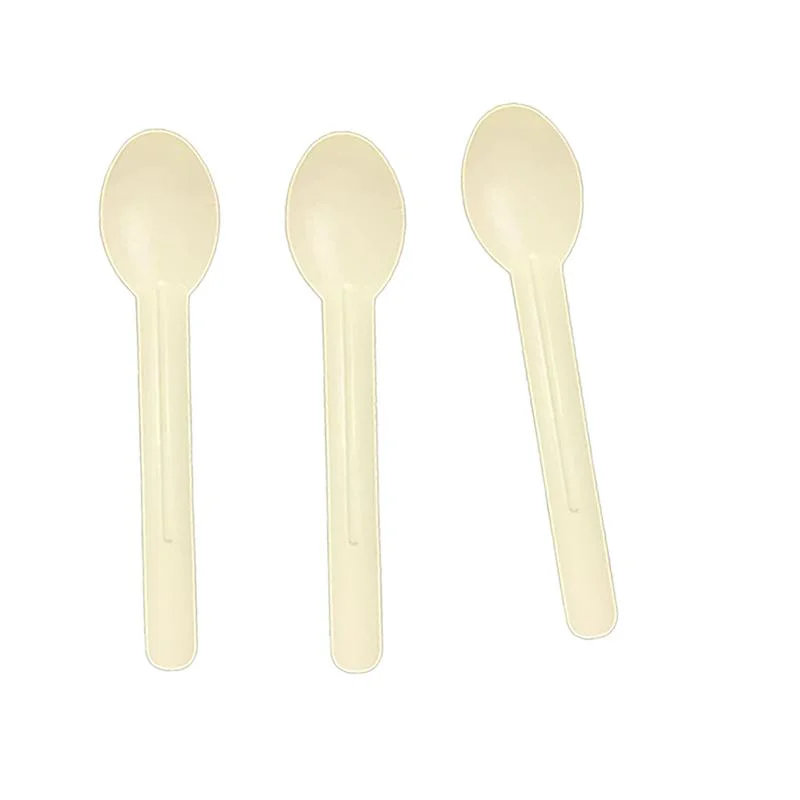 Environmental-Friendly Disposable Paper Matte Spoon for Tea, Coffee, Salt, Sugar, Honey Spoon Paper Spoon Wholesale/Supplier Custom Logo