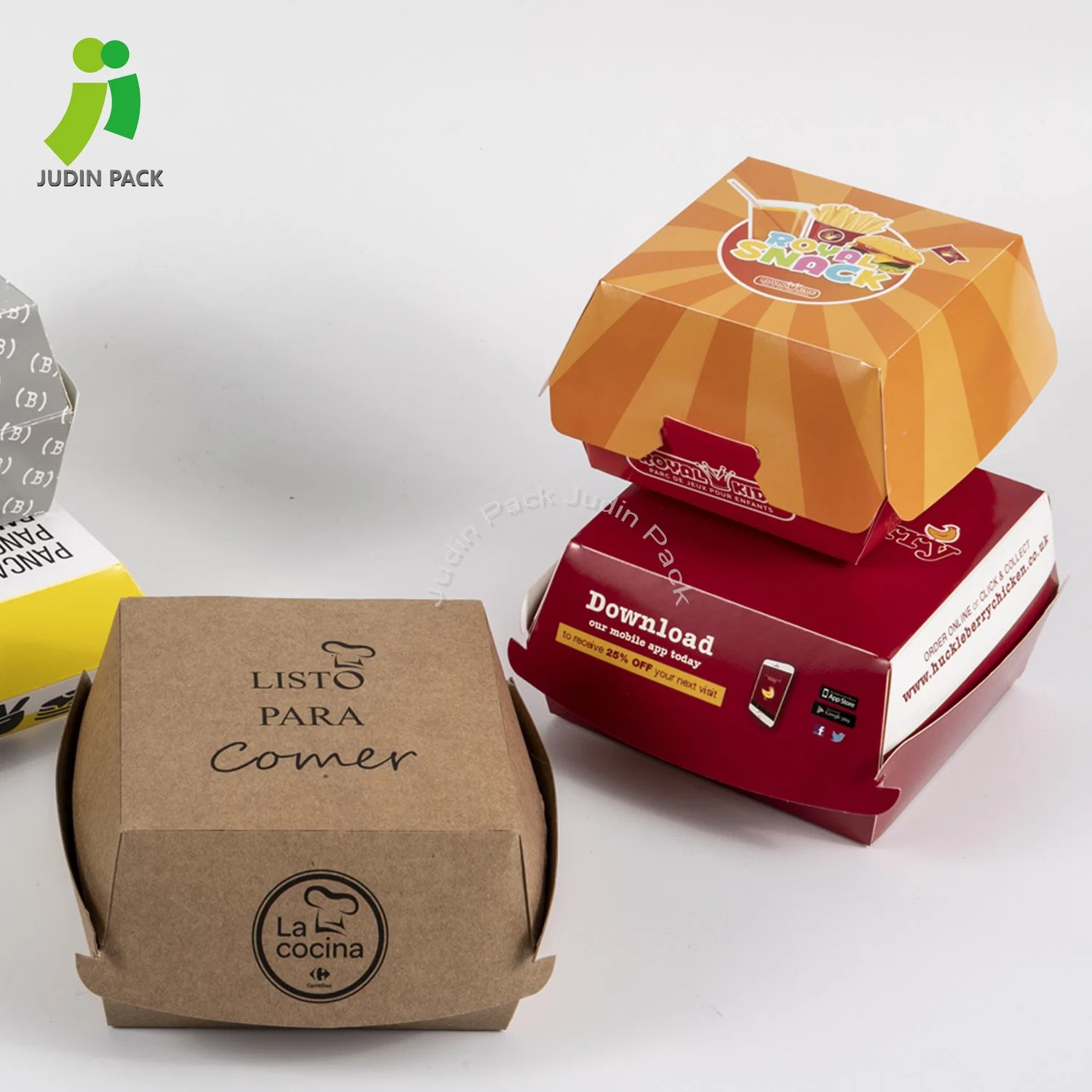 Disposable Products Food Packaging for Hamburger Box