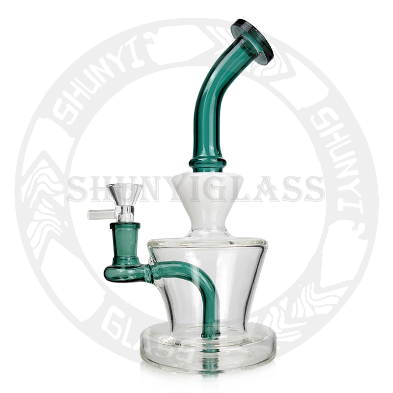 9.5 Inches Minicolorful DAB Rig Recycler with Matrix Perc Glass Pipe Smoke Water Pipes Hookah Shisha Wholesale/Supplierr