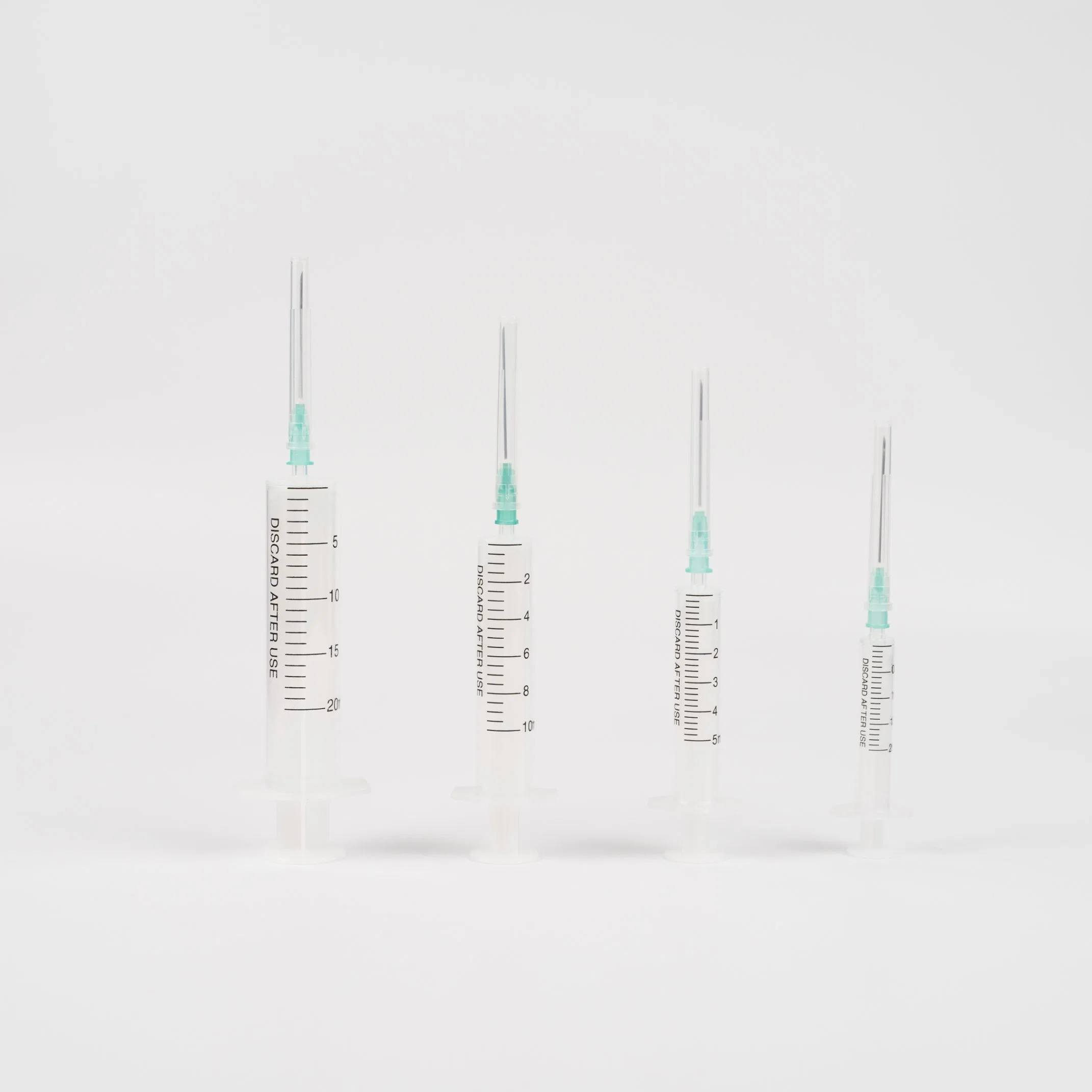 Disposable Sterilized 2-Parts Plastic PP Centric Luer Slip Syringe with Hypodermic Needle