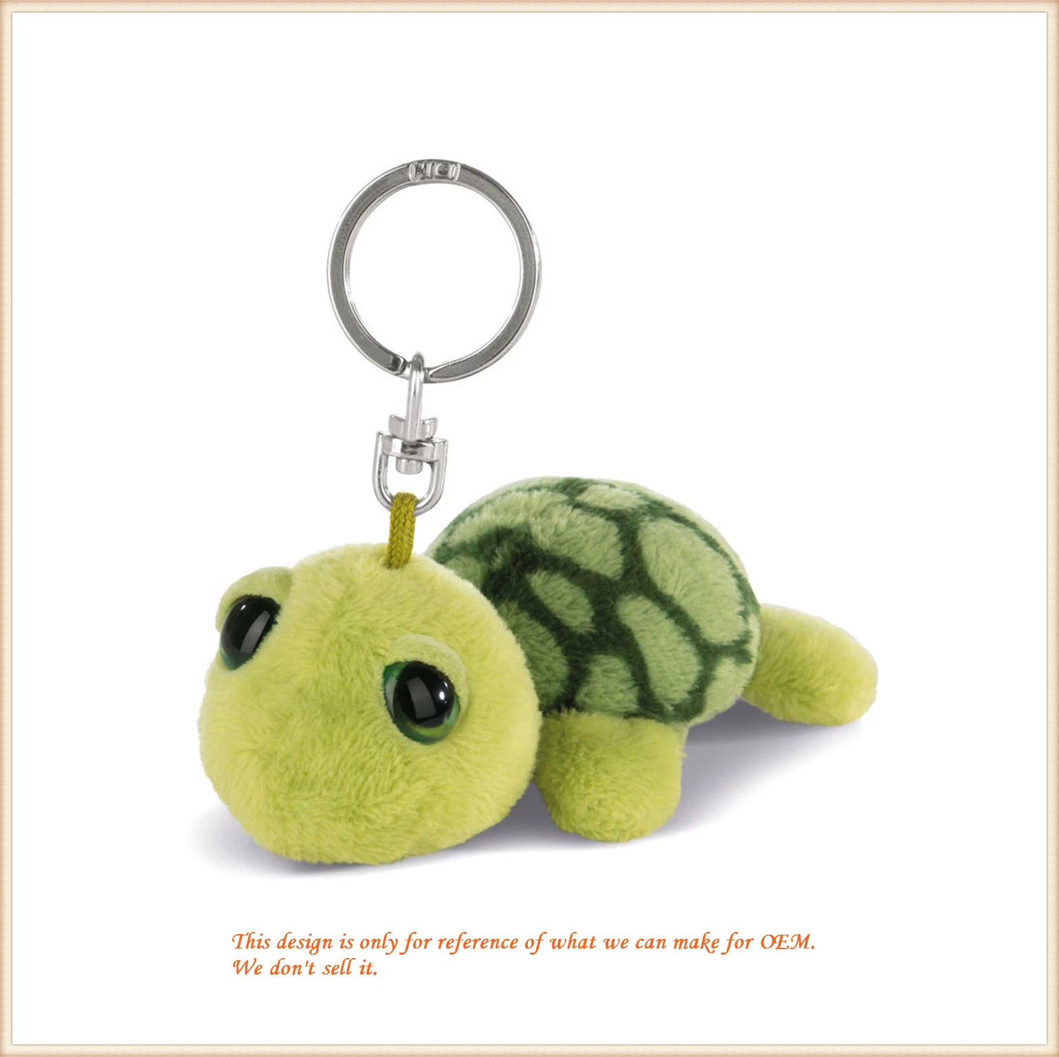Plush Toys of Green Turtle Key Finder/ Stuffed Tortoise Toys for Wholesales/ OEM ODM Soft Toys