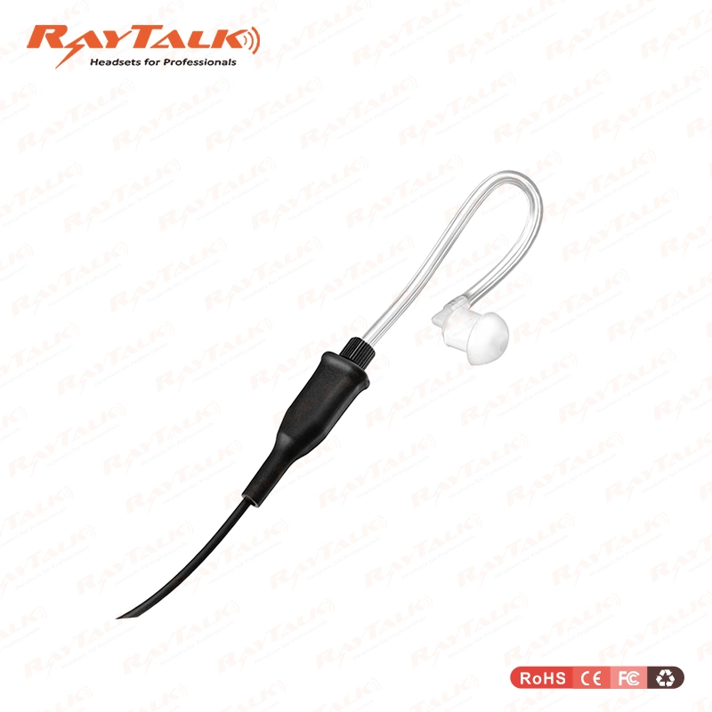 Em-440250 Surveillance Acoustic Tube Earpiece with Lapel Mic W/Mini Clip