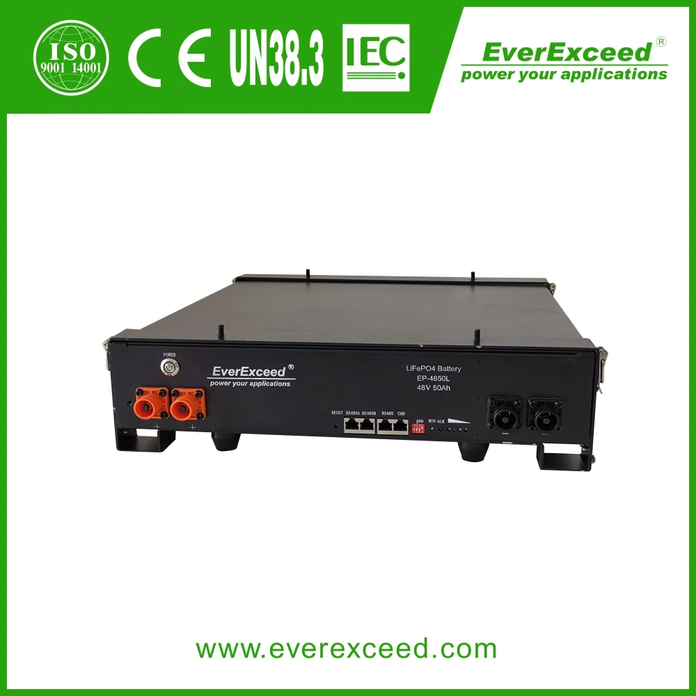 UPS Battery Base Station Back up Battery 51.2V2000ah 5u 19 Inch Rack LiFePO4 Solar and Wind Ernergy Storage Battery