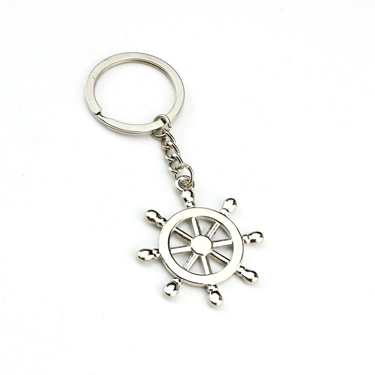 Alloy Men Steering Wheel Keychain for Promotion