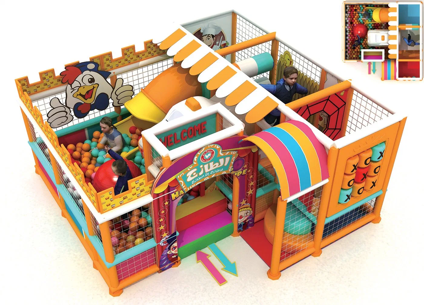 3-12 Jahre Kinder Indoor Soft Spielplatz Soft Play Ausrüstung