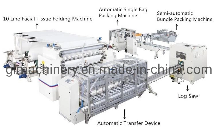 230/5 Automatic Facial Tissue Machine Hand Towel Making Folder Machine