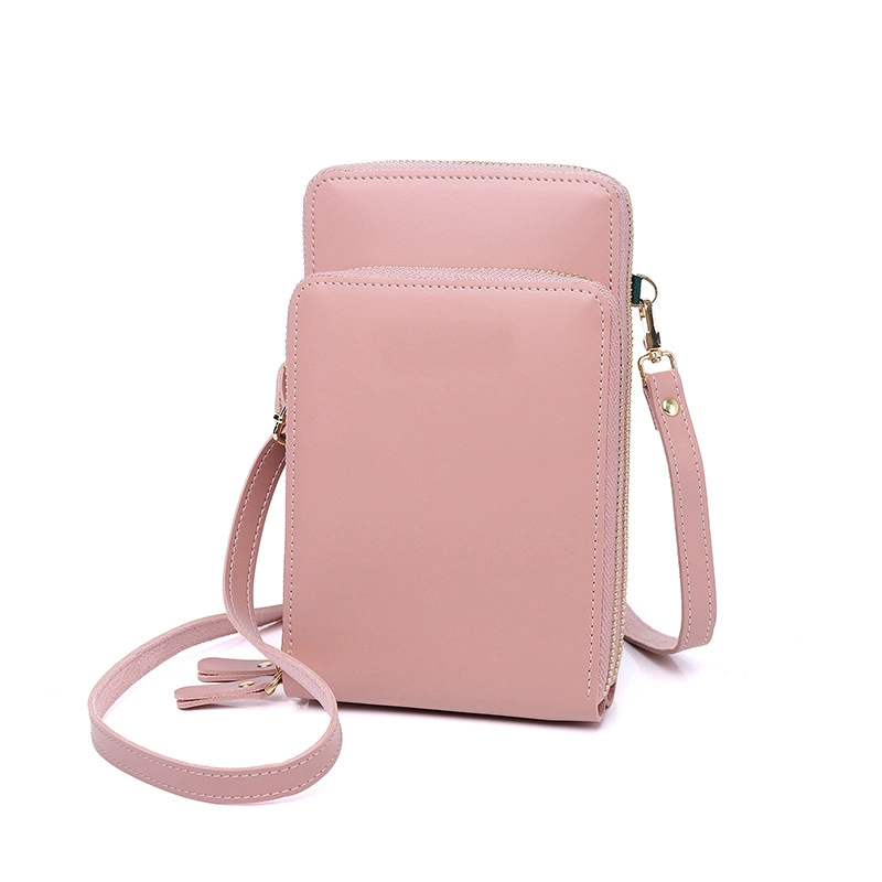 Summer Colorful Small Phone Pouch Women Crossbody with Slots and Long Strap