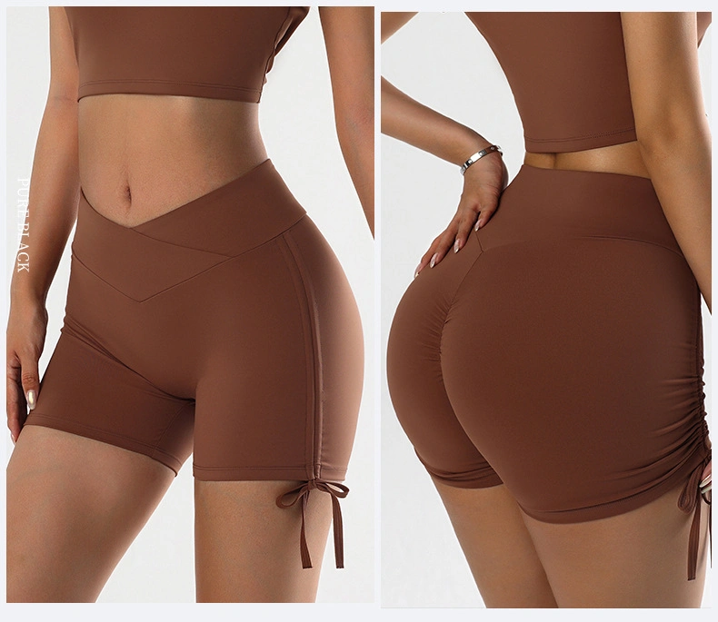 2023 High Waist Tight Fashion Scrunch Butt Shorts Slim Fit Sweat Pants