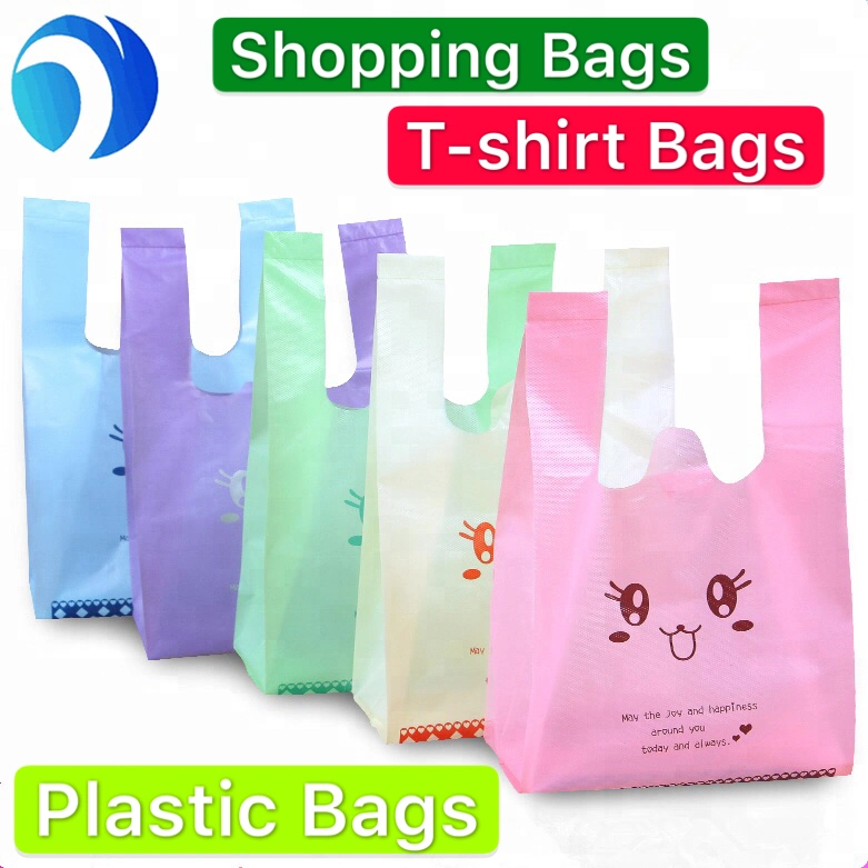 Restaurant Food Package Take-out Bag Compostable Shopping Vest Carry Bag Biodegradable HDPE T-Shirt Bag