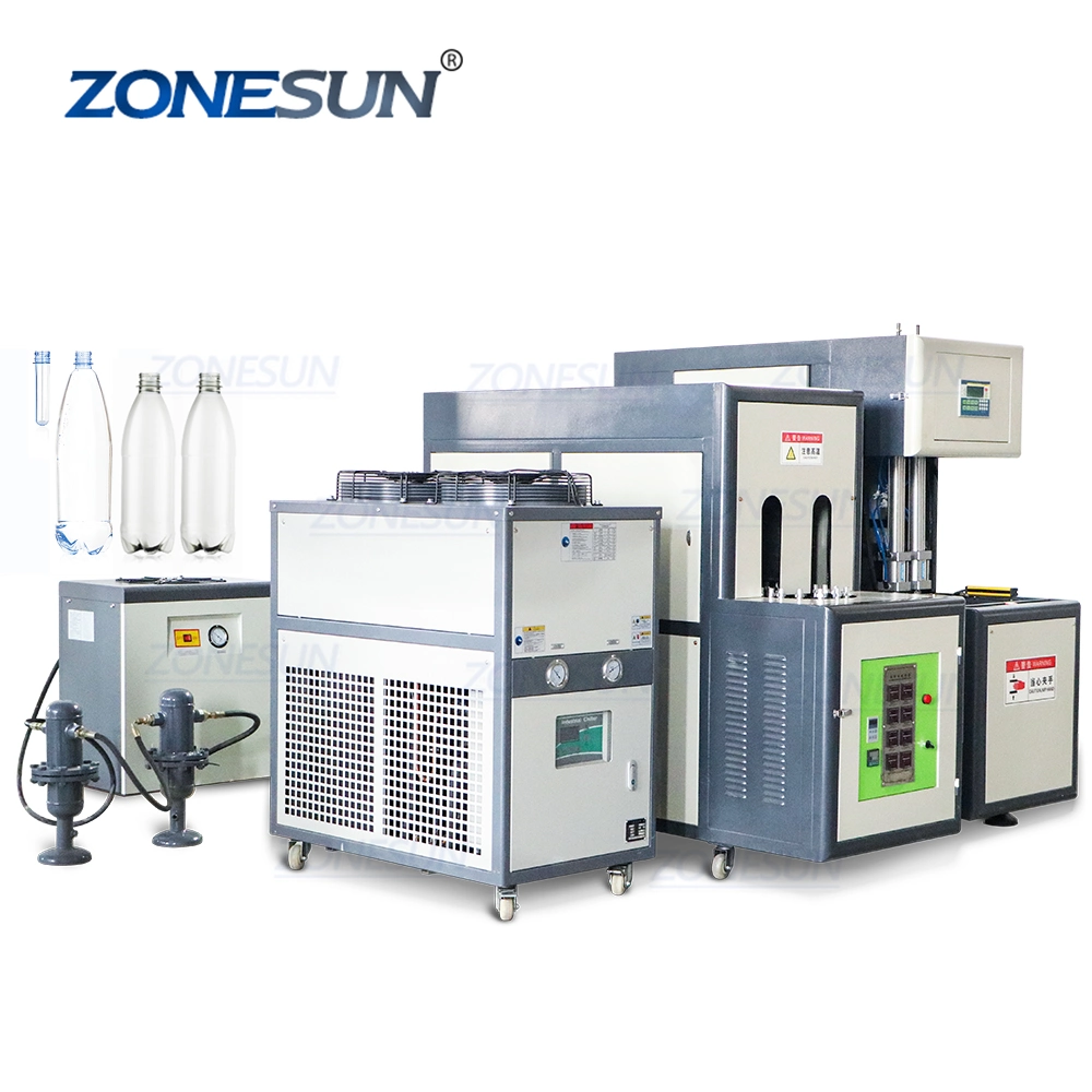 Zonesun Semi Automatic Pet Plastic Bottle Stretch Blow Moulding Machine