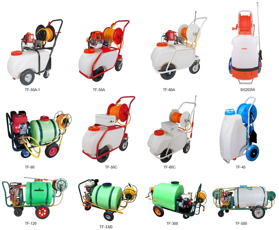 120L 160L 200L 300L 500L Water Tank Trolley Type Agriculture Motor Power Pump Sprayer Machine Pest Control Irrigation