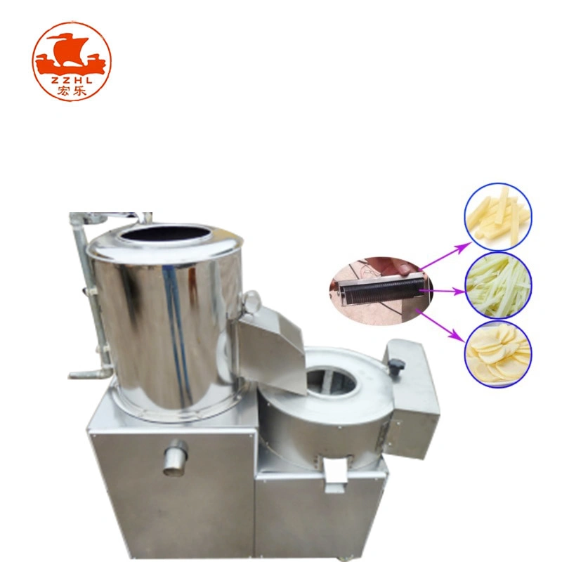 Wooden Package Oline Service Stainless Steel Washing Potato Chips Making Machine