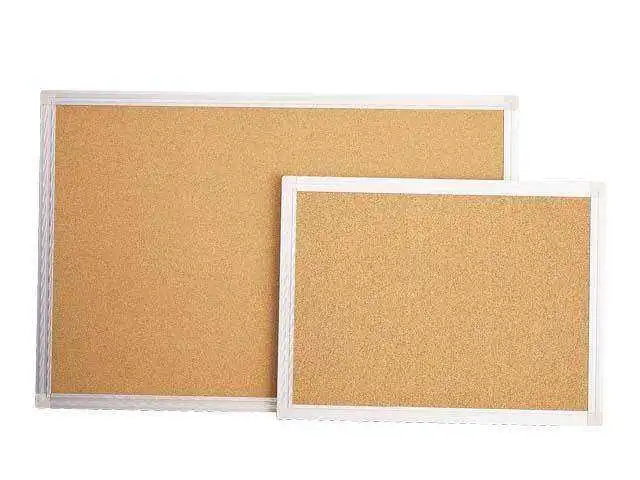 Modern Black Frame Cork Memo Board with Pushing Pins