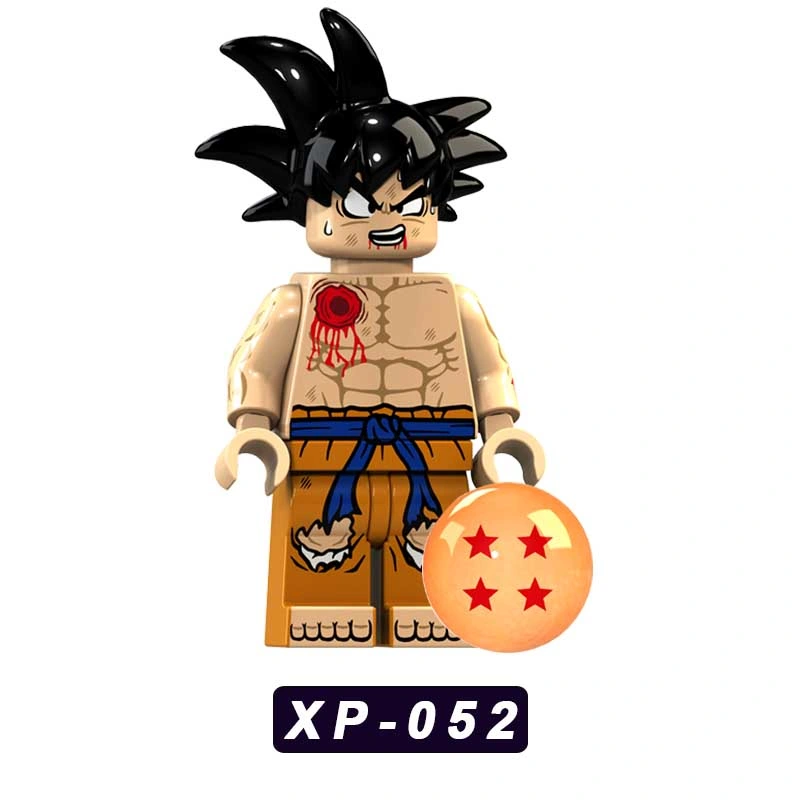 Kt1007 Goku de Dragon Ball Z Goku hijo Gohan Raditz Mini figuras de acción conjunto bloques de construcción de ladrillos de los modelos de juguetes educativos