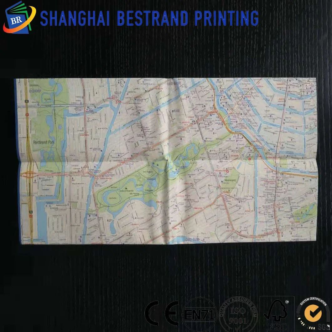 Colorful Map Printing with Stone Paper