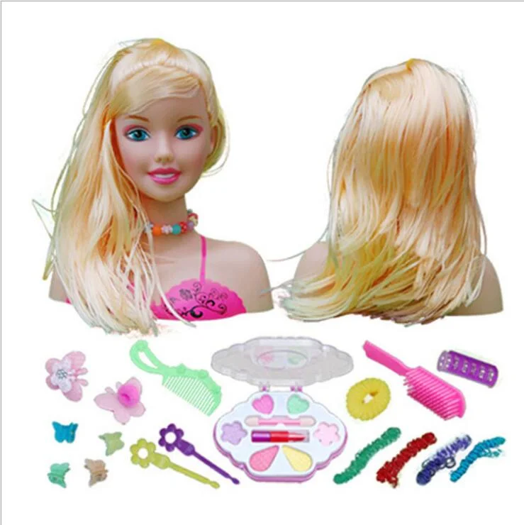 New Popular Plastic Doll Styling Head-Blond Toy