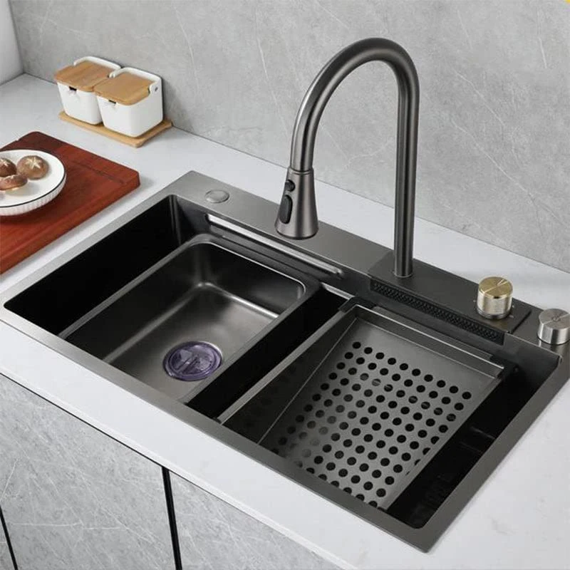 Handmade Stainless Steel Basin Waterfall Faucet Factory China Wholesale OEM/ODM Kitchen Sink