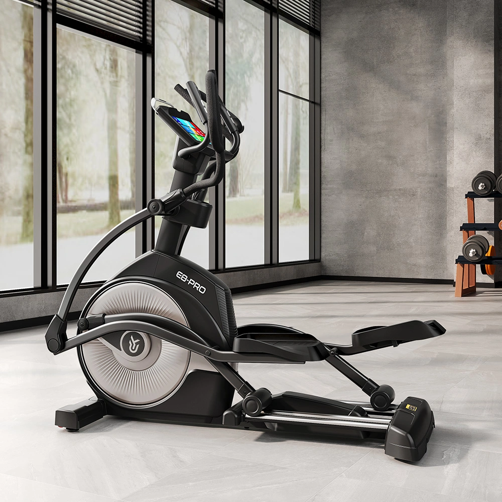 Ypoo Home Commercial Fitness Elliptical con FREE Yifit APP Deporte Máquina elíptica Auto 21 nivel Elliptical Trainer E8