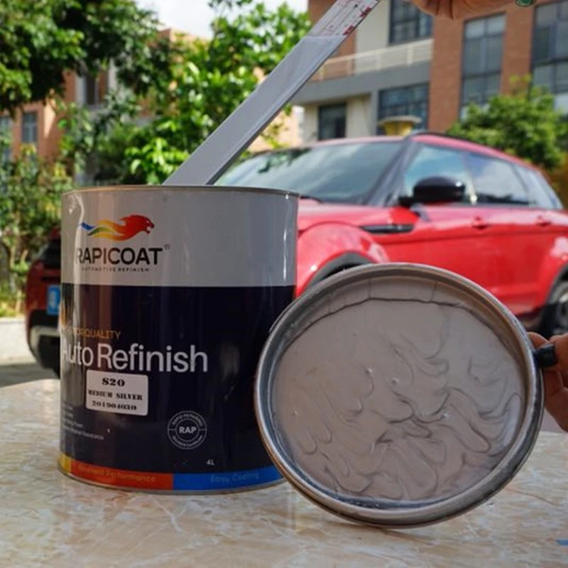 Color Effect Long Lasting Metallic Automotive Refinish 1K Basecoat Pearl Metallic White Excellent Adhesion Power